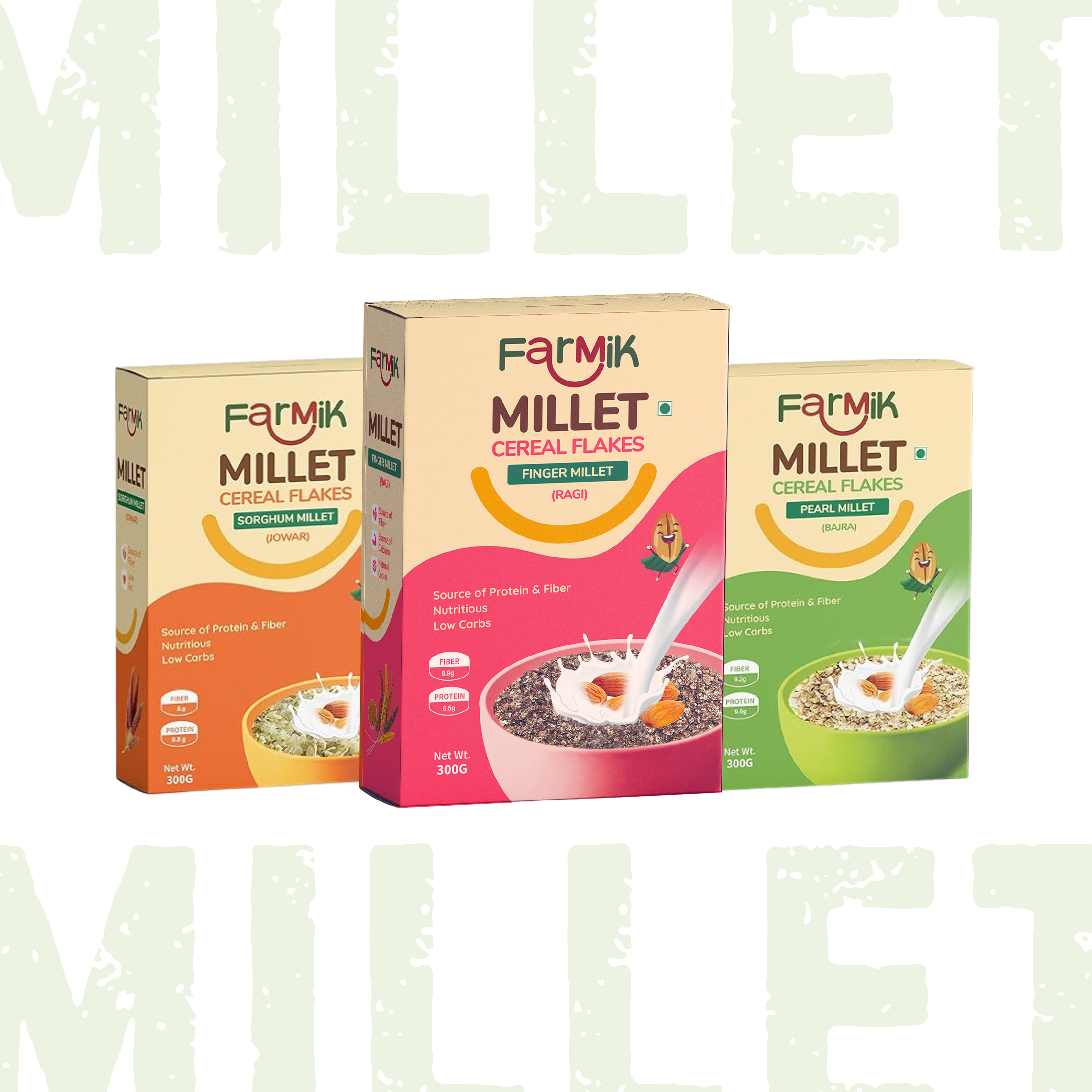 Millet Cereal Flakes Category Visual