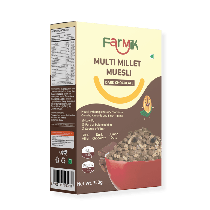 Mr. Flakes Dark Chocolate Millet Muesli